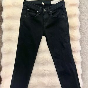 Rag & Bone Nina High Rise Black Skinny Jeans Like New Size 25